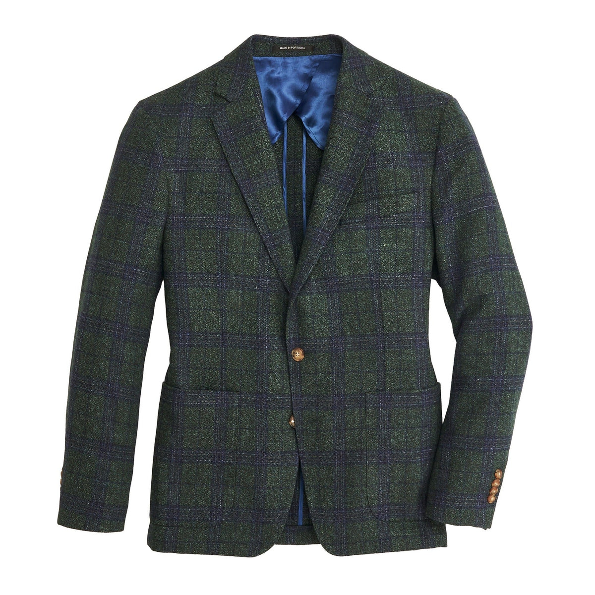 Onward Reserve Vitale Barberis Pine/True Navy Plaid Sport Coat - Smoke Pine