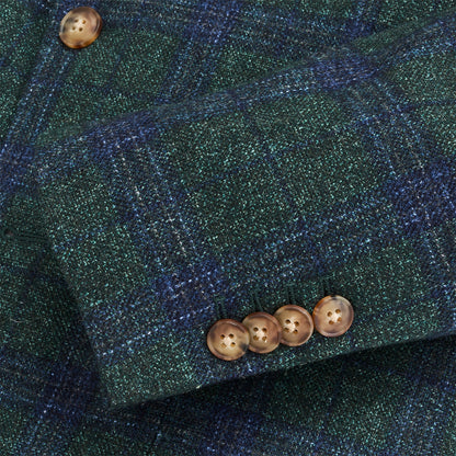Onward Reserve Vitale Barberis Pine/True Navy Plaid Sport Coat - Smoke Pine