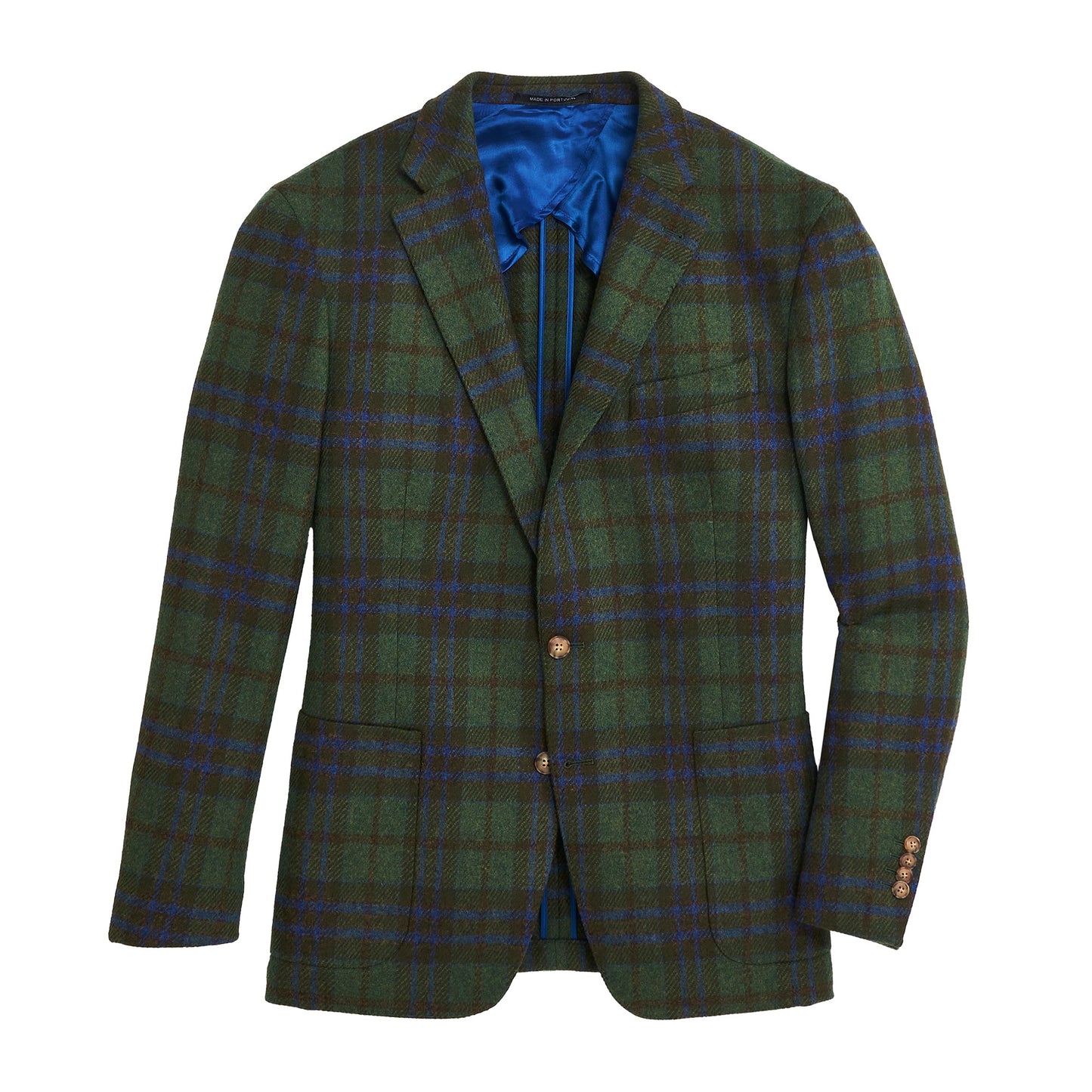 Onward Reserve Fox Brothers Forest/Marina Plaid Sport Coat