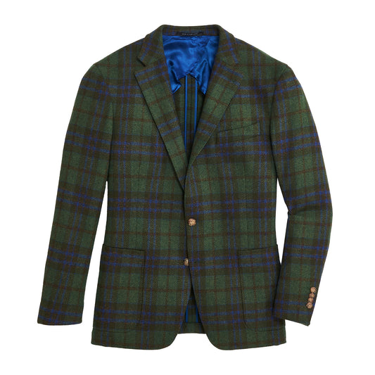 Onward Reserve Fox Brothers Forest/Marina Plaid Sport Coat