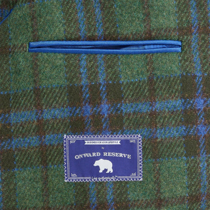 Onward Reserve Fox Brothers Forest/Marina Plaid Sport Coat
