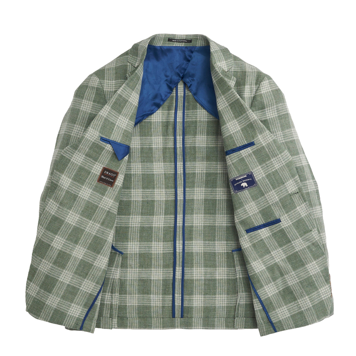 Onward Reserve Drago Vintage Green Plaid Sport Coat
