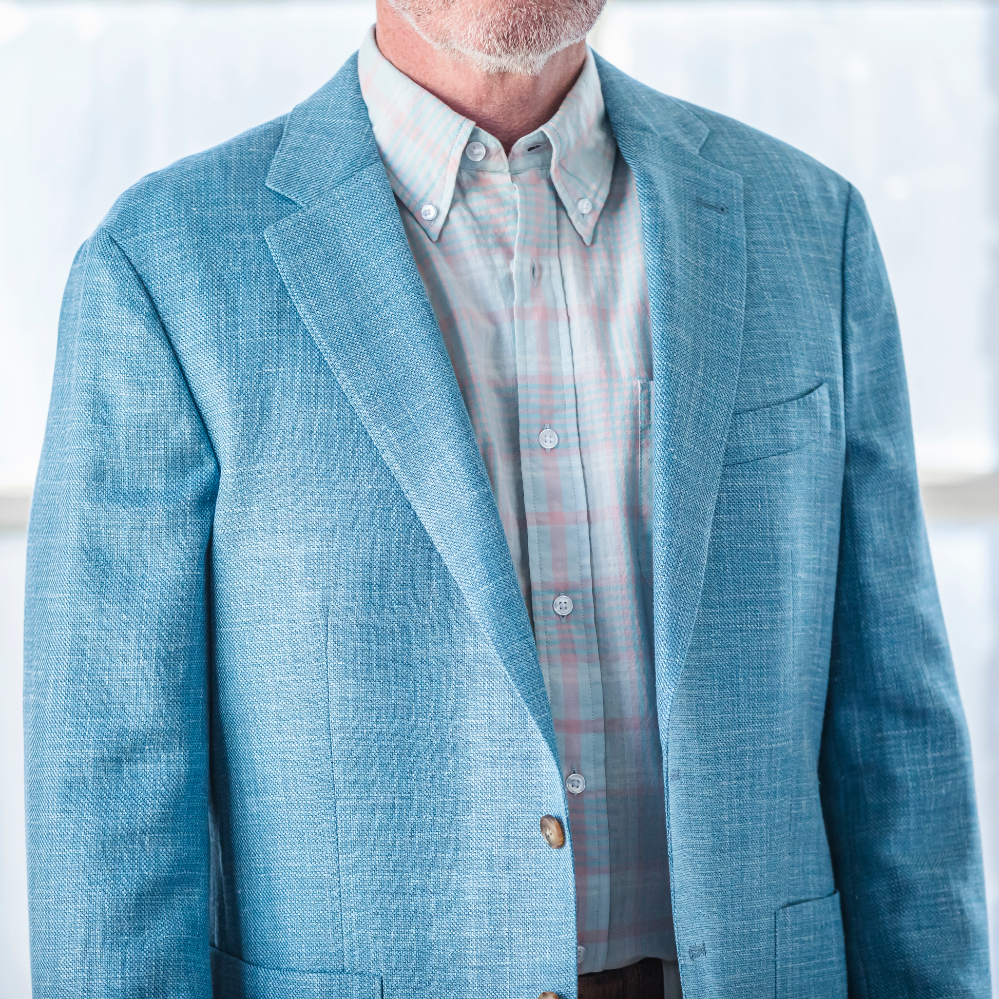 Onward Reserve Drago Cabana Blue Solid Sport Coat