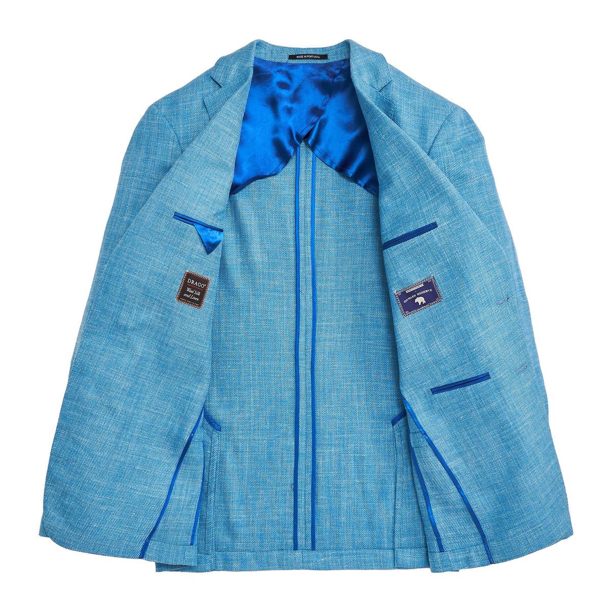 Onward Reserve Drago Cabana Blue Solid Sport Coat
