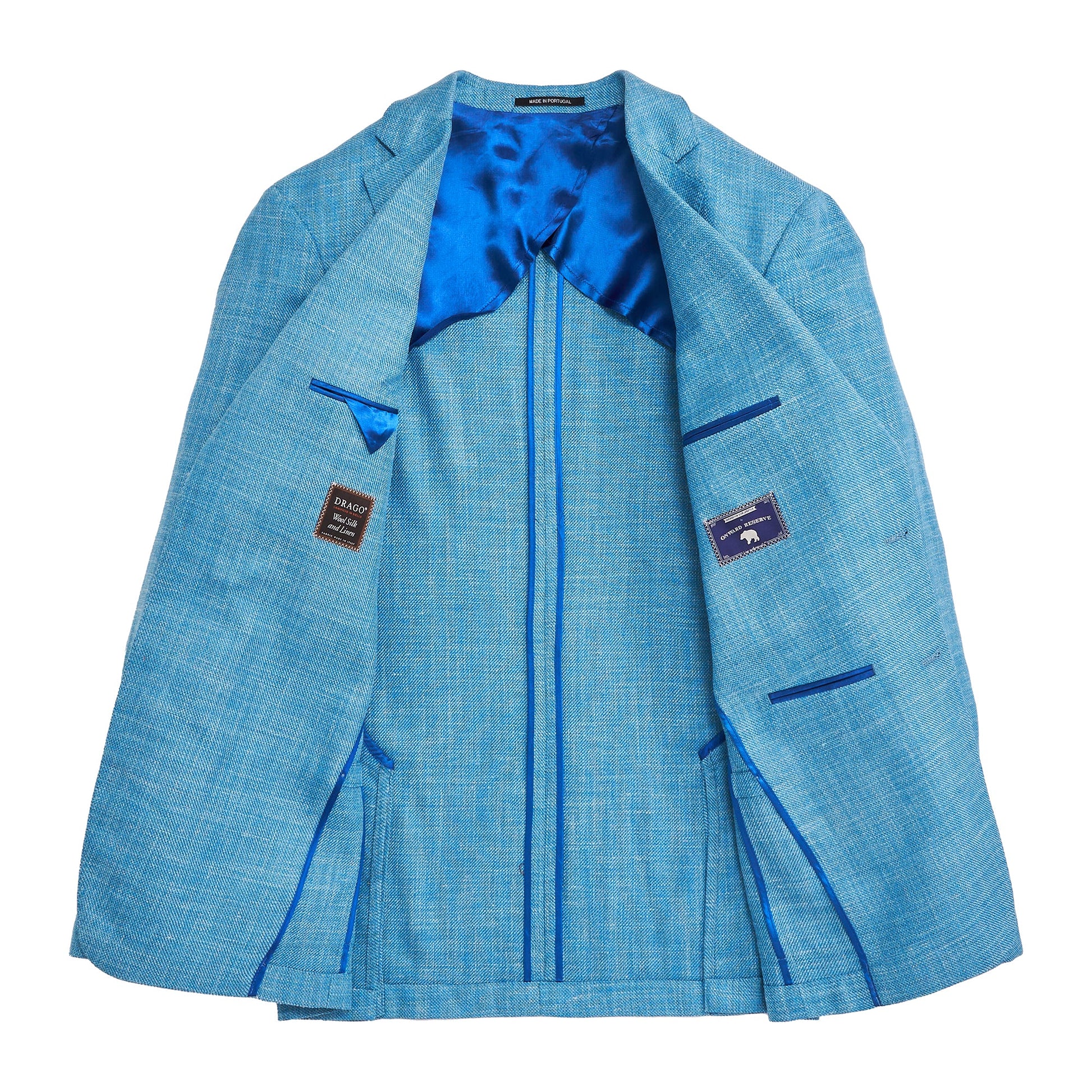 Onward Reserve Drago Cabana Blue Solid Sport Coat
