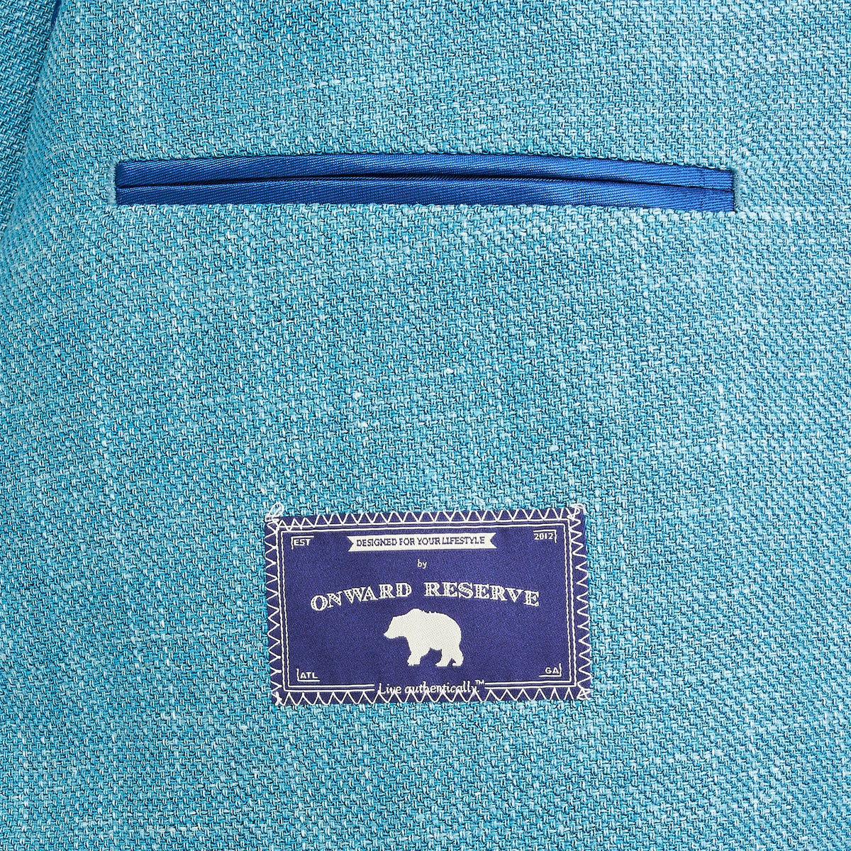 Onward Reserve Drago Cabana Blue Solid Sport Coat