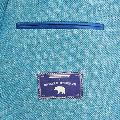 Onward Reserve Drago Cabana Blue Solid Sport Coat