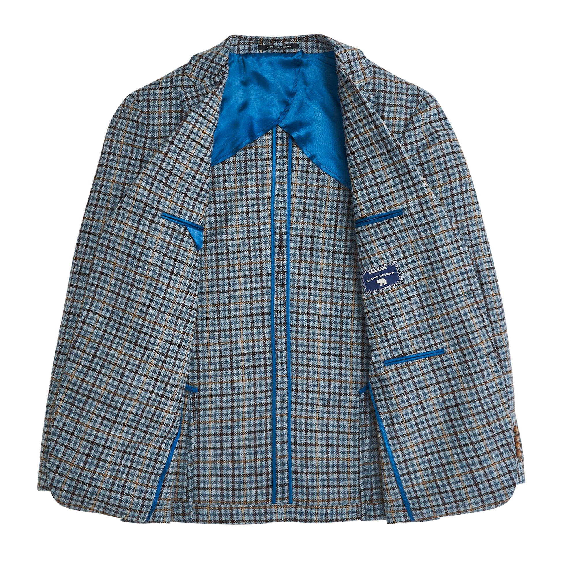 Onward Reserve Di Pray Sky/Chocolate Multi Check Sport Coat - Endless Sky