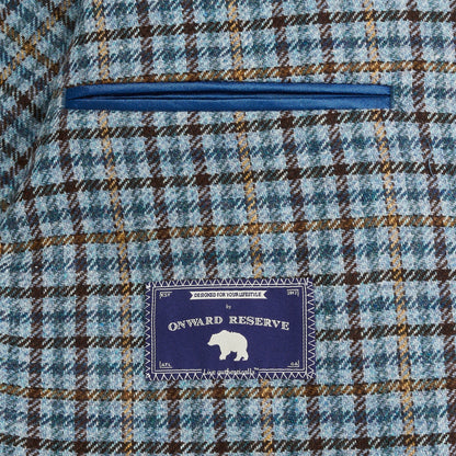 Onward Reserve Di Pray Sky/Chocolate Multi Check Sport Coat - Endless Sky