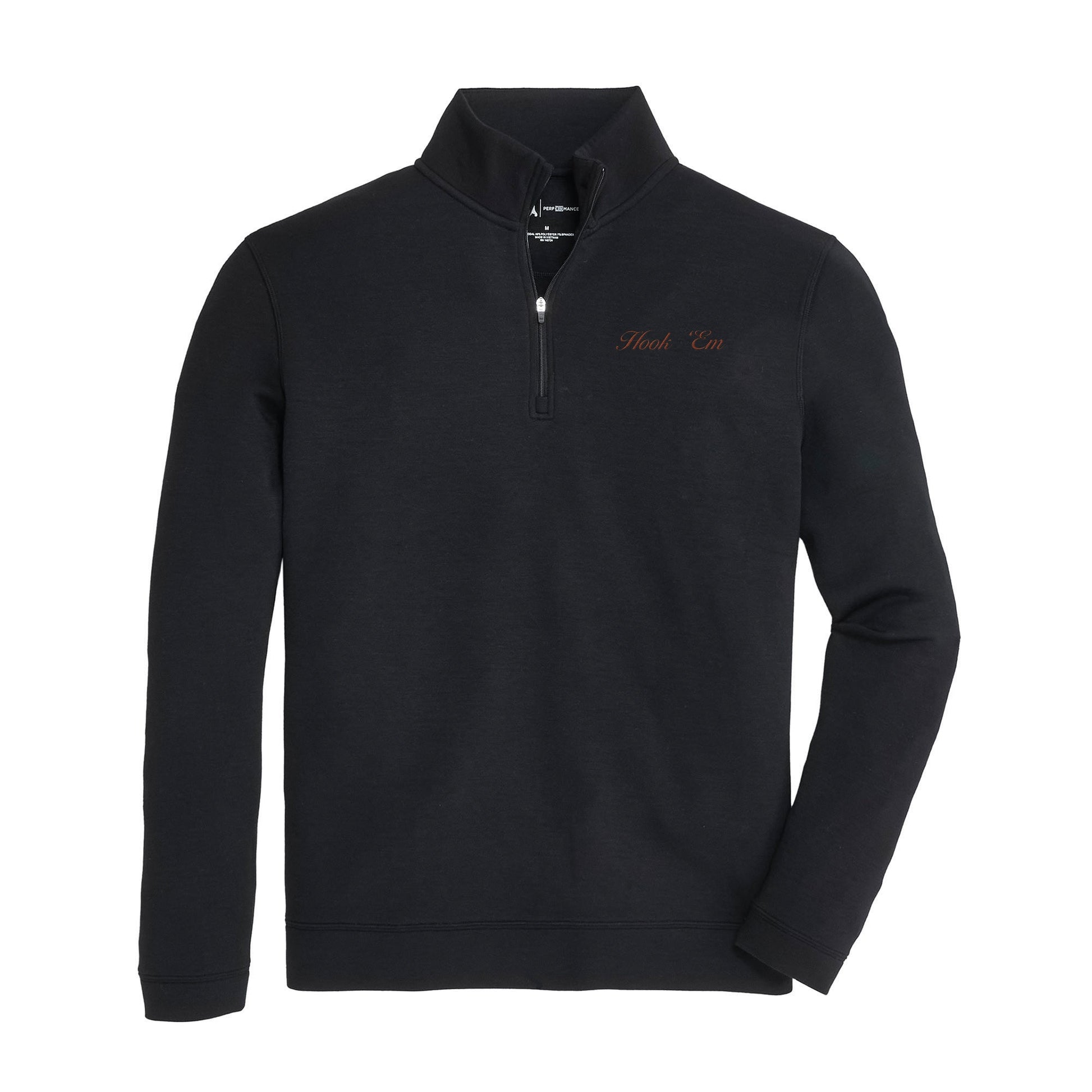 Onward Reserve Texas Hook 'Em Vintage Script Yeager Performance Pullover