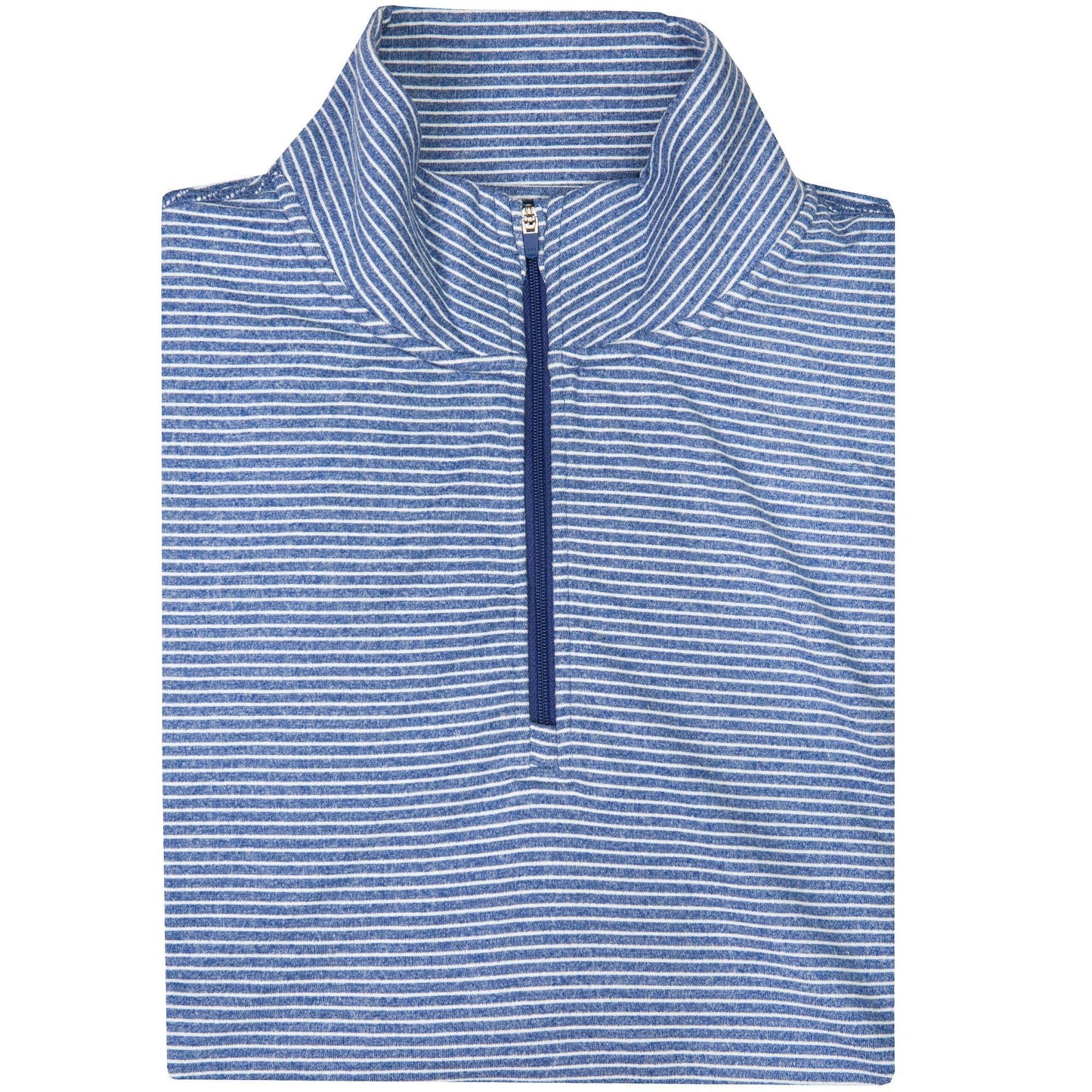 Onward Reserve Flow Stripe Performance 1/4 Zip Pullover - Delft/White