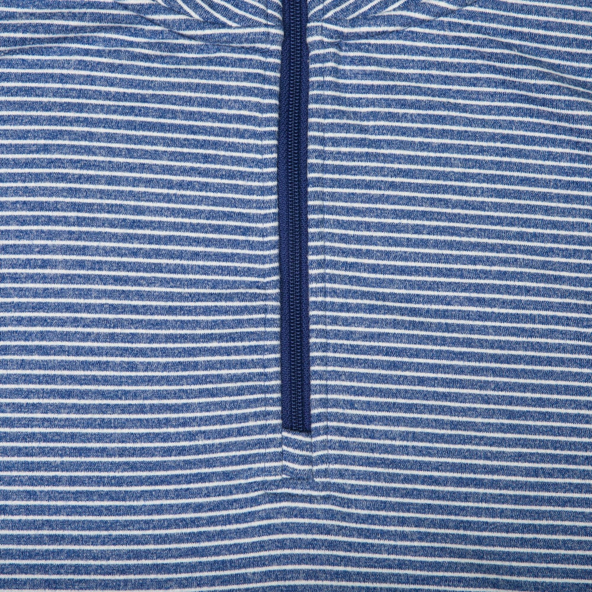 Onward Reserve Flow Stripe Performance 1/4 Zip Pullover - Delft/White