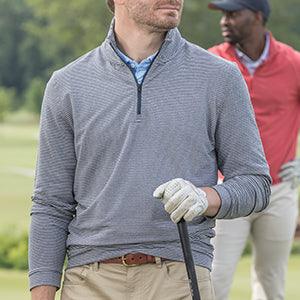 Onward Reserve Flow Stripe Performance 1/4 Zip Pullover - High Rise