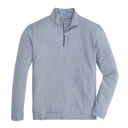 Onward Reserve Flow 1/4 Zip Stripe Pullover - Dark Denim