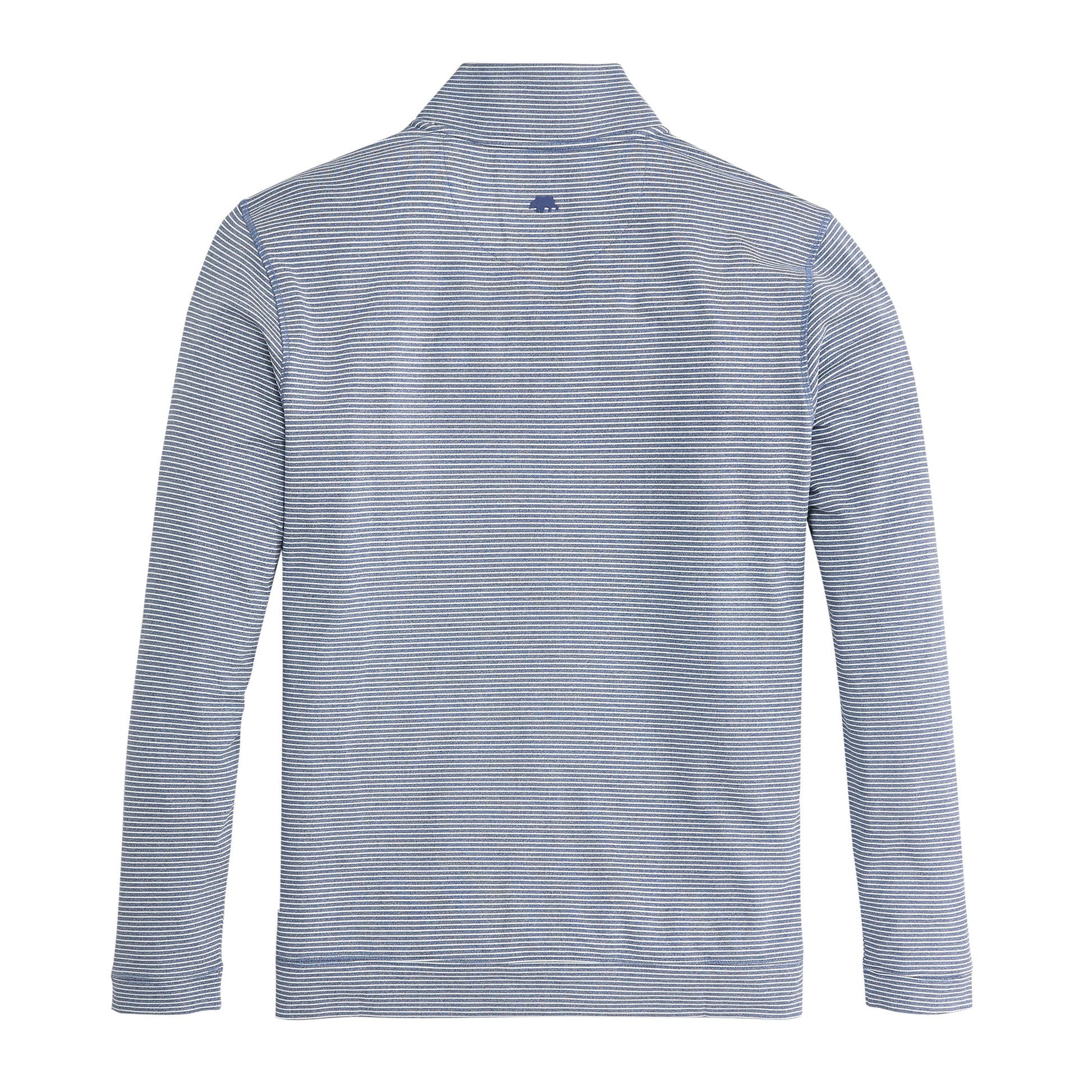 Onward Reserve Flow 1/4 Zip Stripe Pullover - Dark Denim