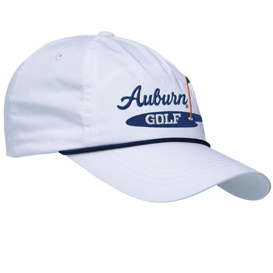 Onward Reserve Auburn Golf Rope Hat - White Hat/Navy Rope