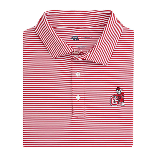 Onward Reserve UGA G Dog Echo Stripe Performance Polo - Red