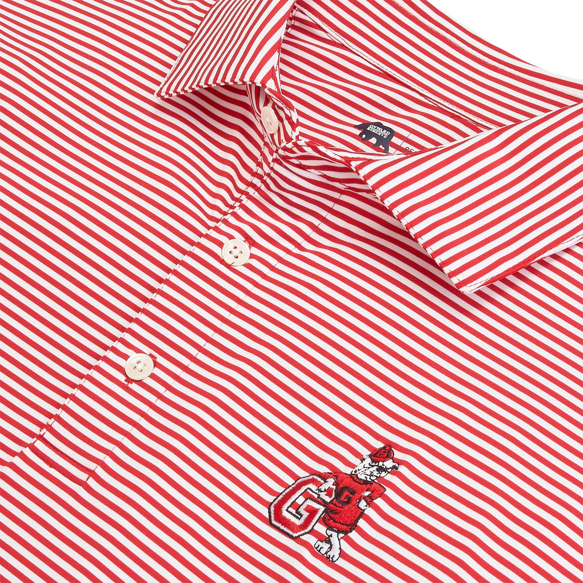 Onward Reserve UGA G Dog Echo Stripe Performance Polo - Red