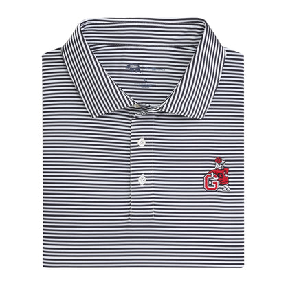 Onward Reserve UGA G Dog Echo Stripe Performance Polo - Black