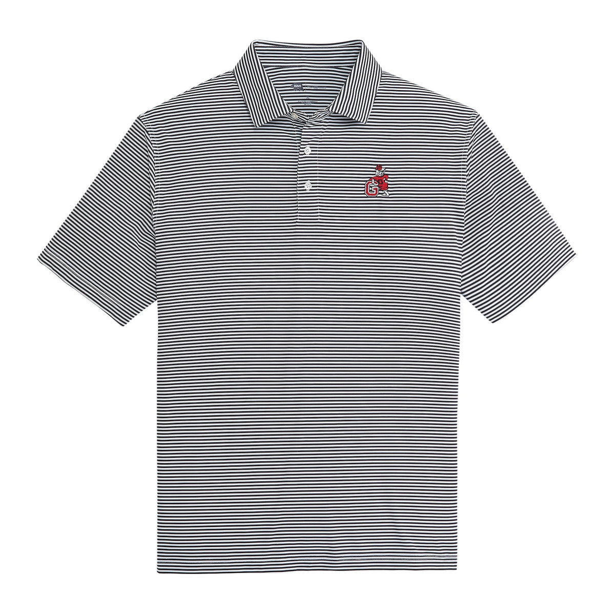 Onward Reserve UGA G Dog Echo Stripe Performance Polo - Black