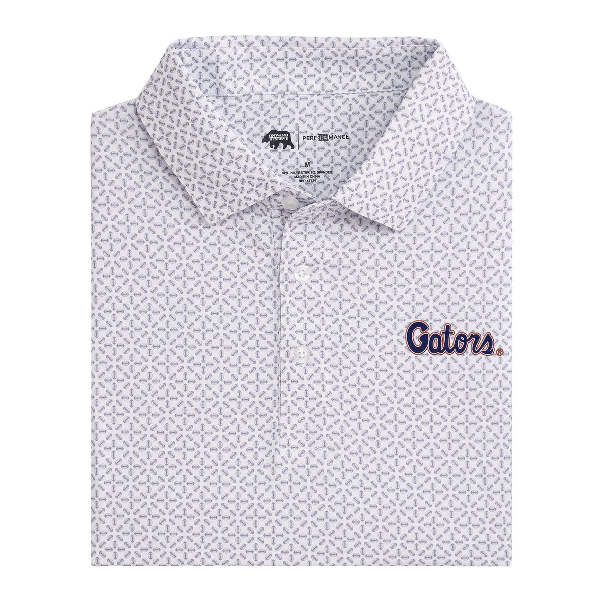 Onward Reserve Florida Gators Script Gameday Printed Polo