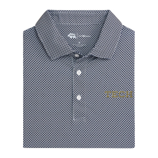 Onward Reserve Georgia Tech Block Scope Printed Polo