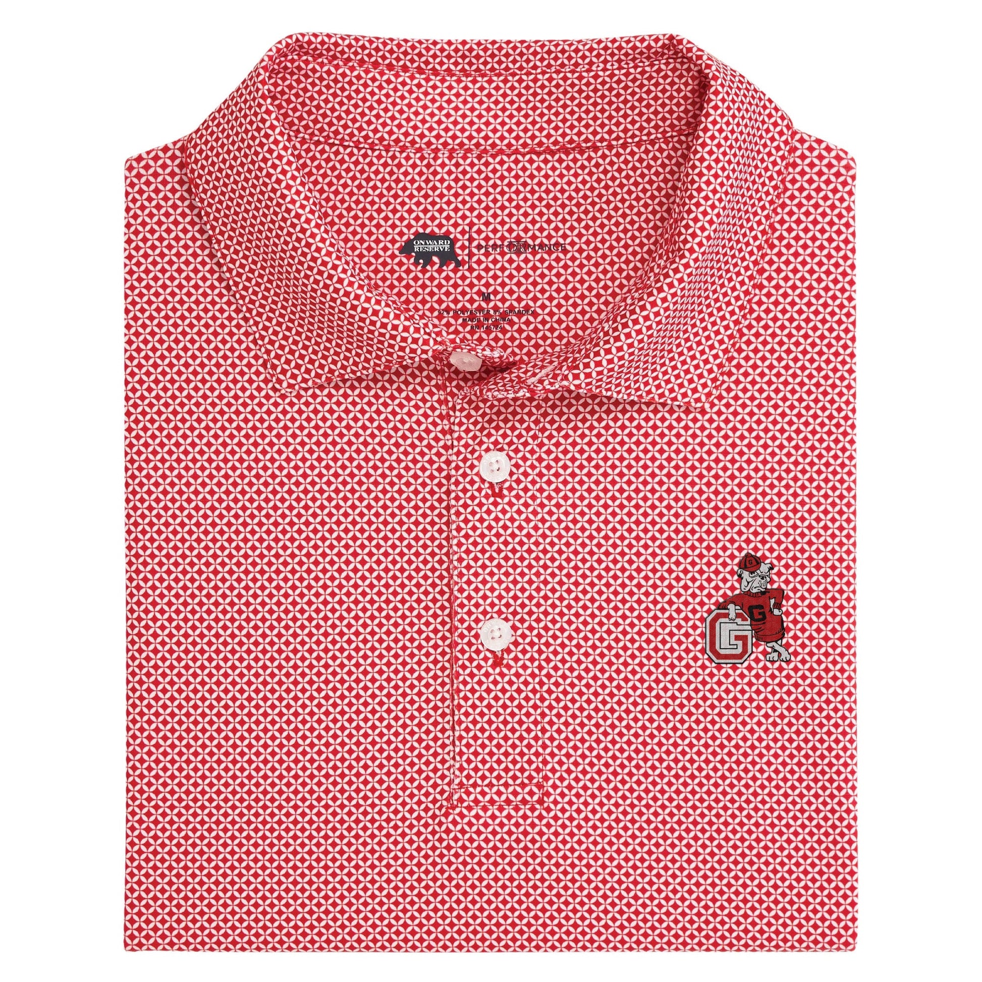 Onward Reserve UGA G Dog Scope Printed Polo - Red