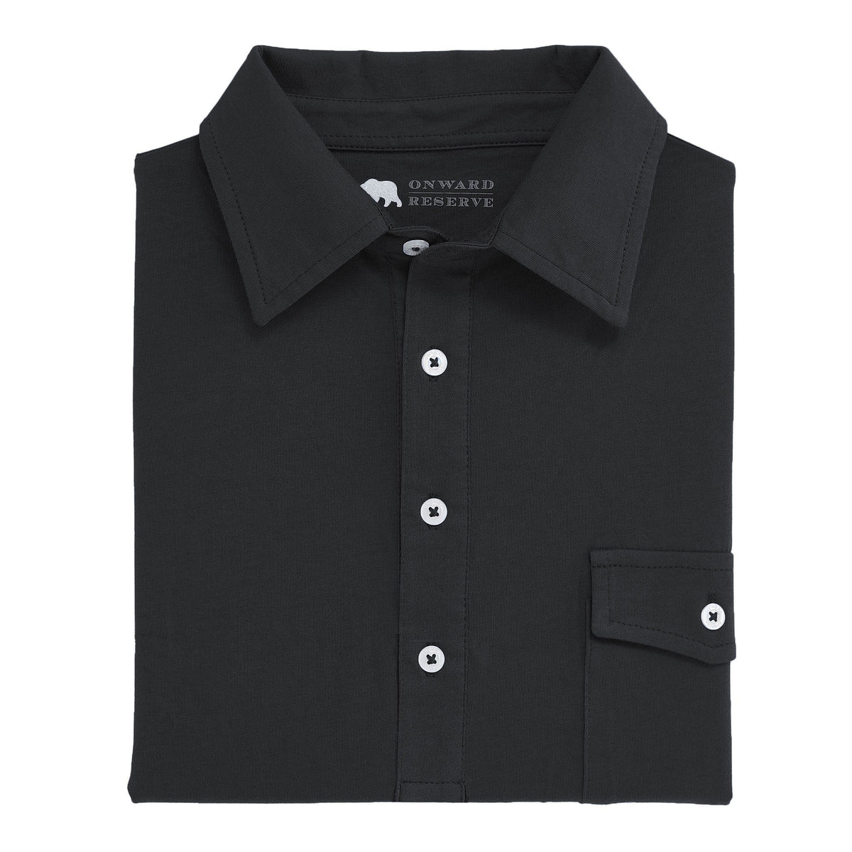 Onward Reserve Old School Polo - Black