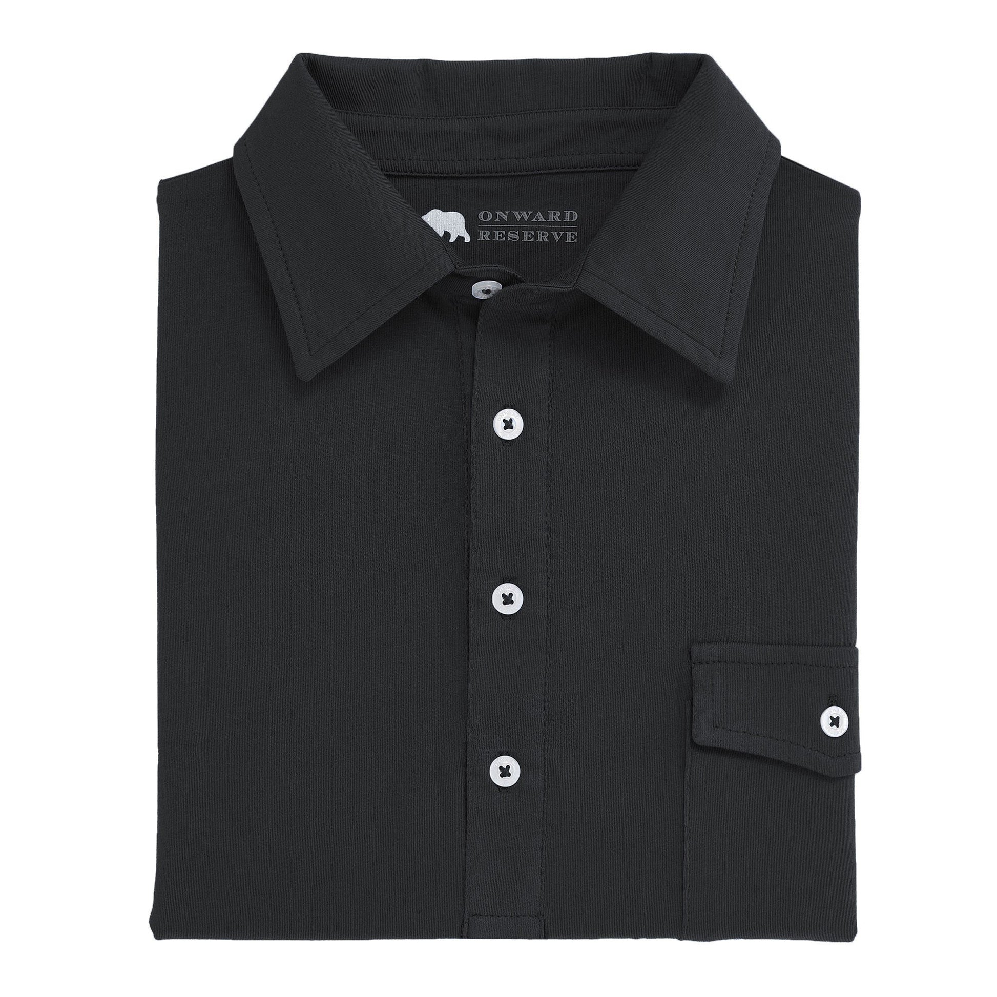 Onward Reserve Old School Polo - Black
