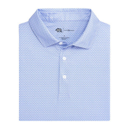 Onward Reserve Night Owl Printed Performace Polo - Thistle
