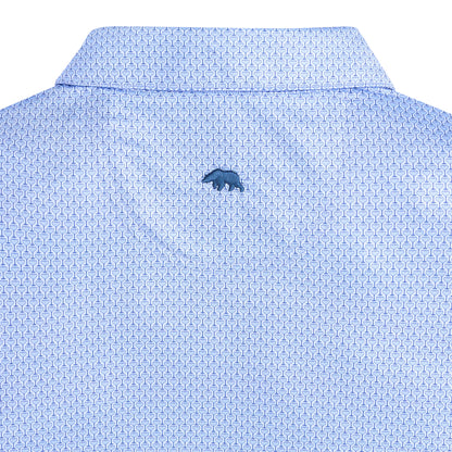 Onward Reserve Night Owl Printed Performace Polo - Thistle