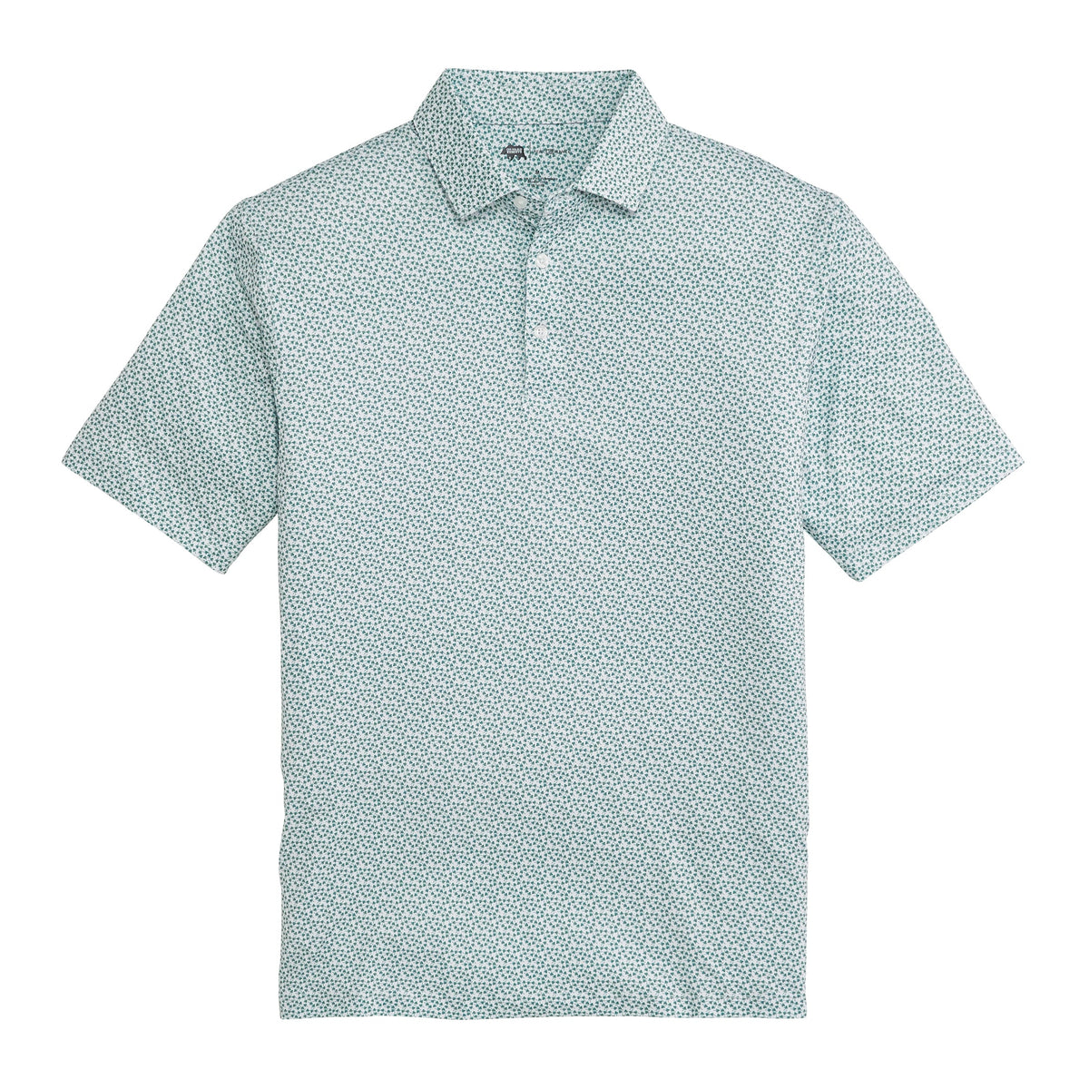 Onward Reserve Thistle Printed Performance Polo - Mallard Green