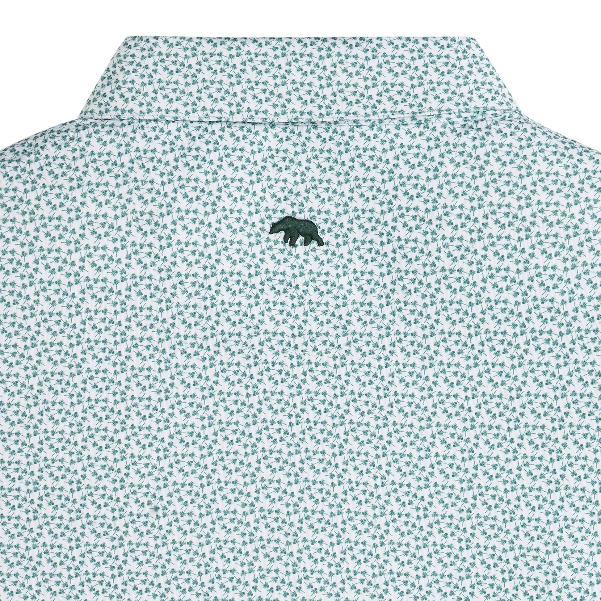 Onward Reserve Thistle Printed Performance Polo - Mallard Green