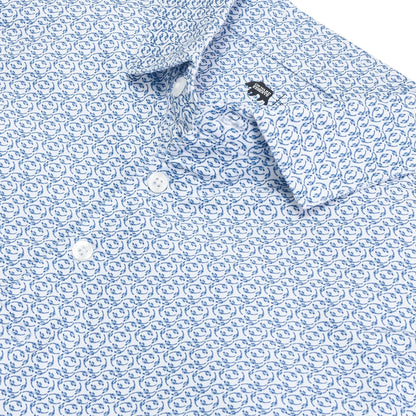 Onward Reserve Bevy Printed Performance Polo - Blue Horizon