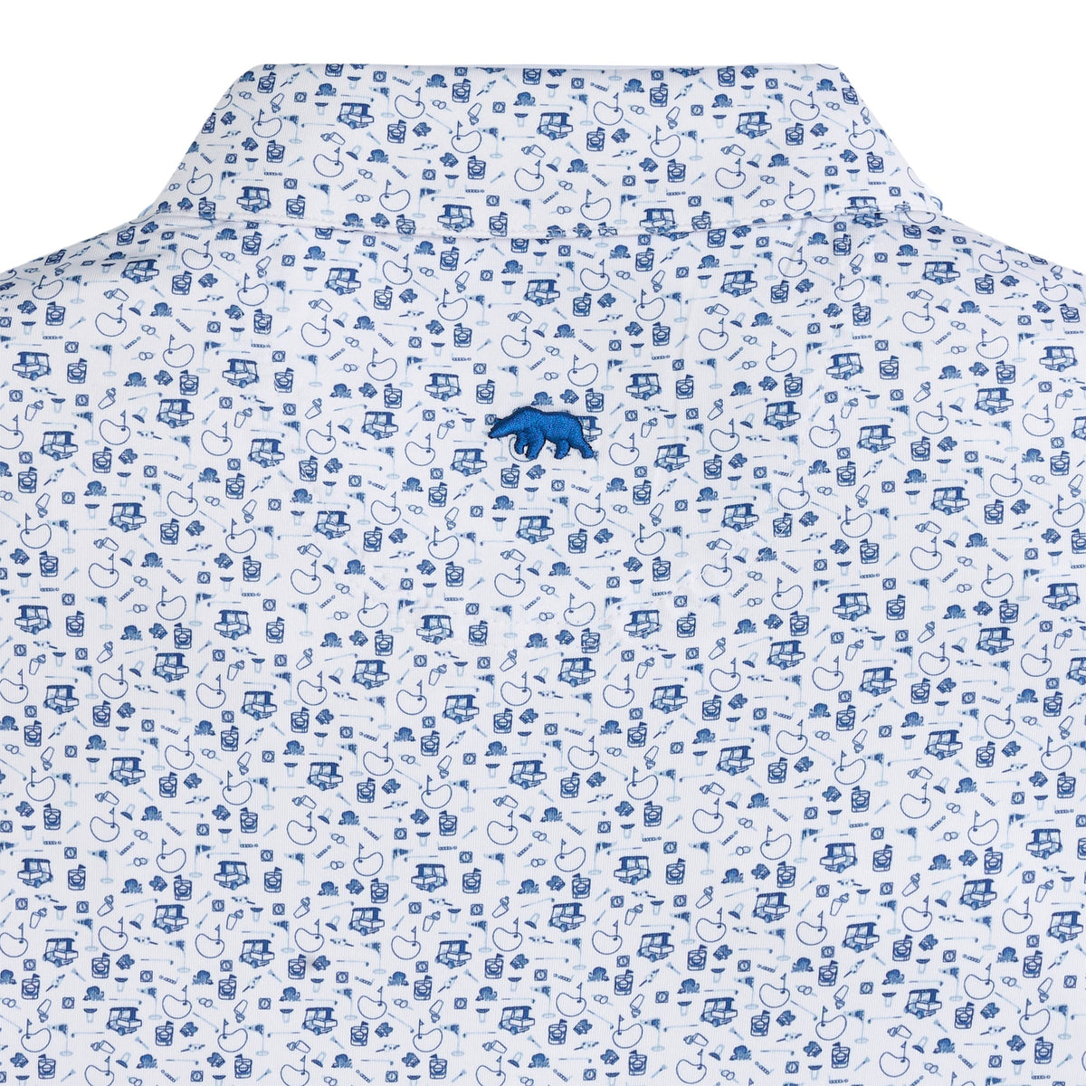 Onward Reserve 19th Hole Printed Performance Polo - Ensign Blue