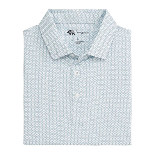 Onward Reserve Out of Office Printed Performance Polo - Mallard Green