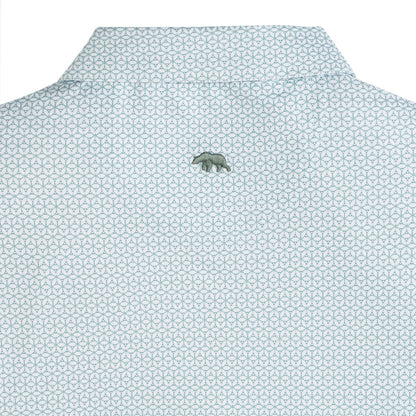 Onward Reserve Out of Office Printed Performance Polo - Mallard Green