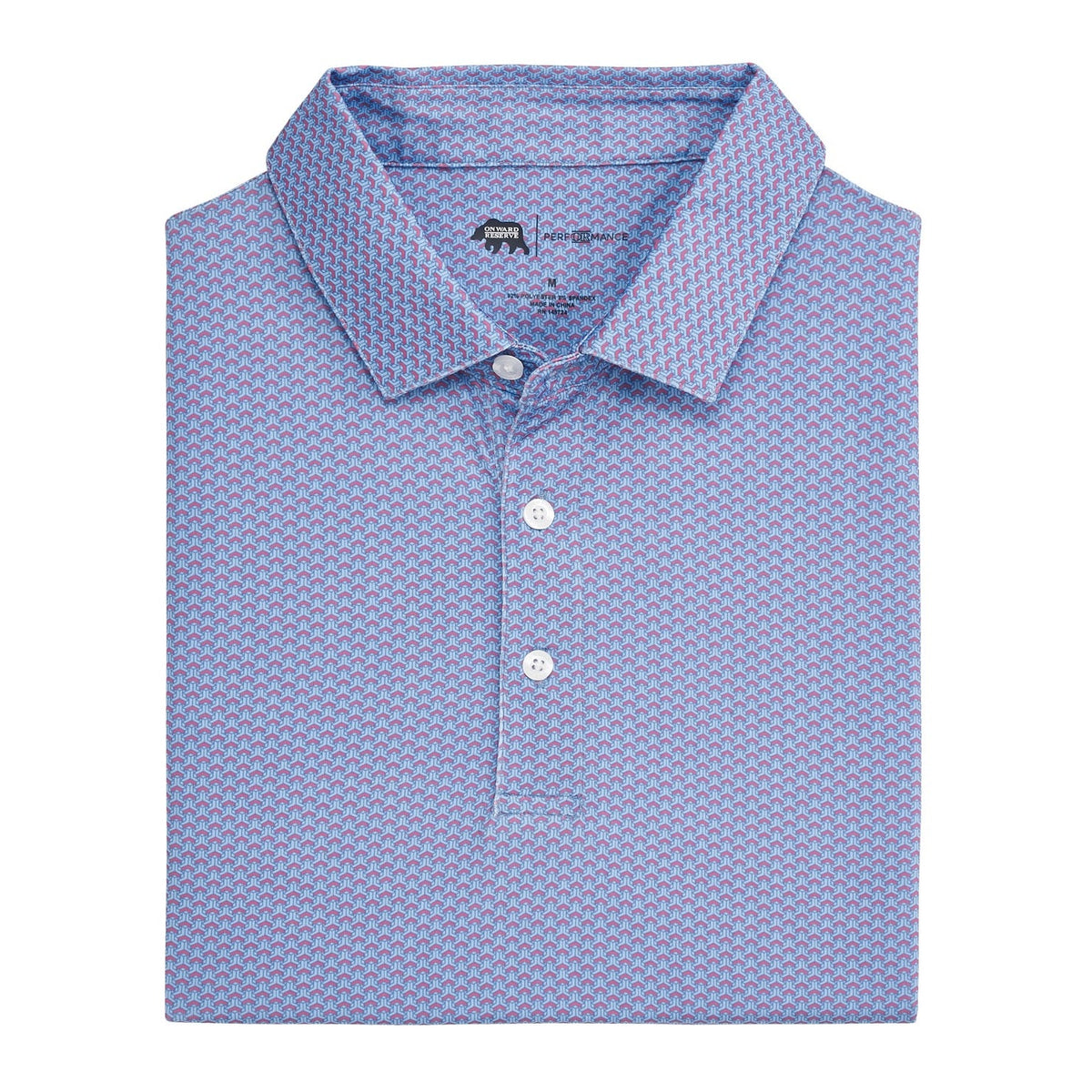 Onward Reserve Bonnie Printed Performance Polo - Riviera