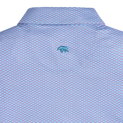 Onward Reserve Bonnie Printed Performance Polo - Riviera