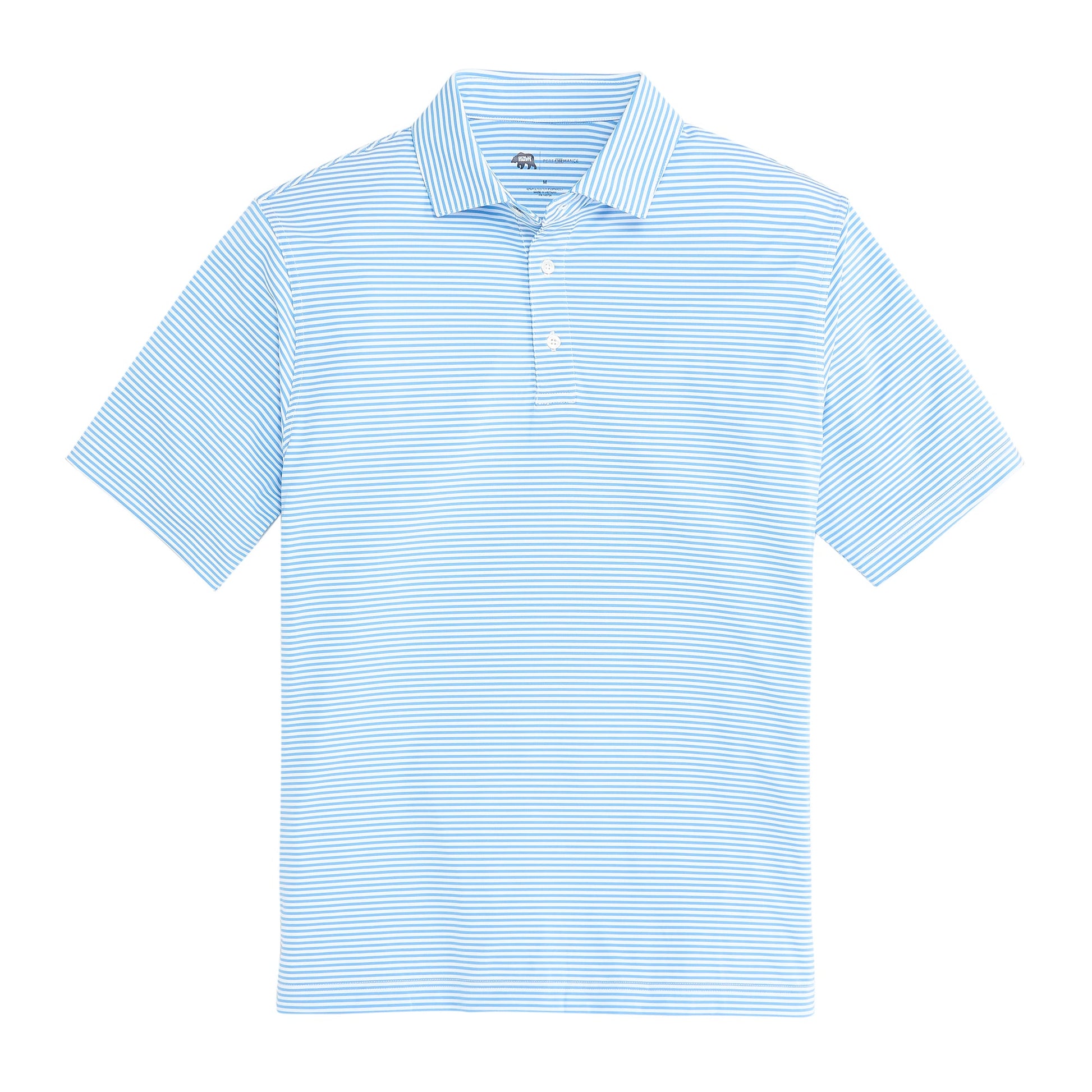 Onward Reserve Echo Stripe Performance Polo - Sky