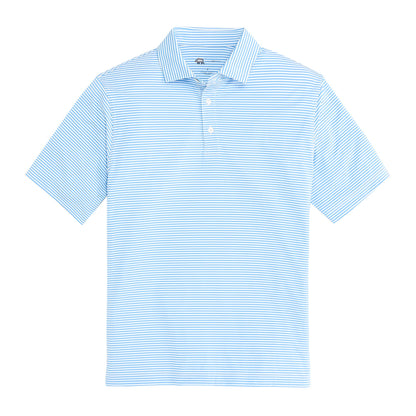 Onward Reserve Echo Stripe Performance Polo - Sky