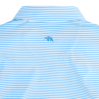Onward Reserve Echo Stripe Performance Polo - Sky