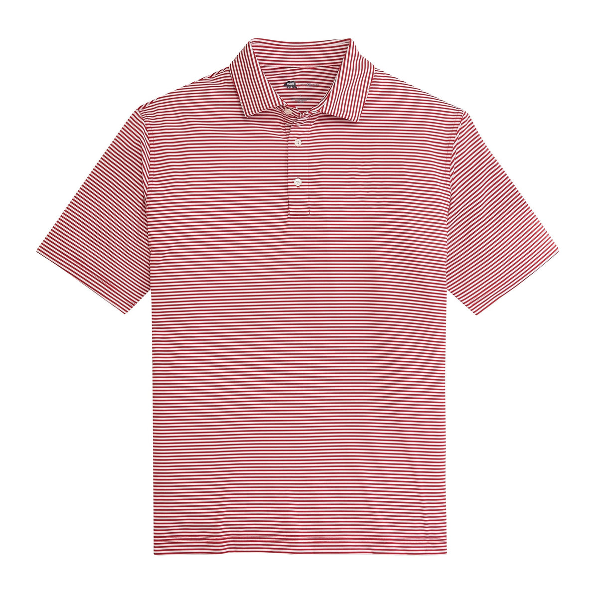 Onward Reserve Echo Stripe Performance Polo - Red