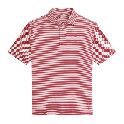 Onward Reserve Echo Stripe Performance Polo - Red