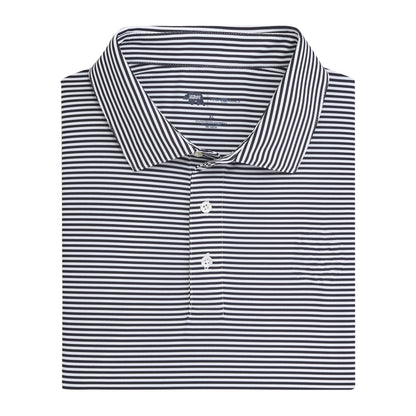 Onward Reserve Echo Stripe Performance Polo - Black