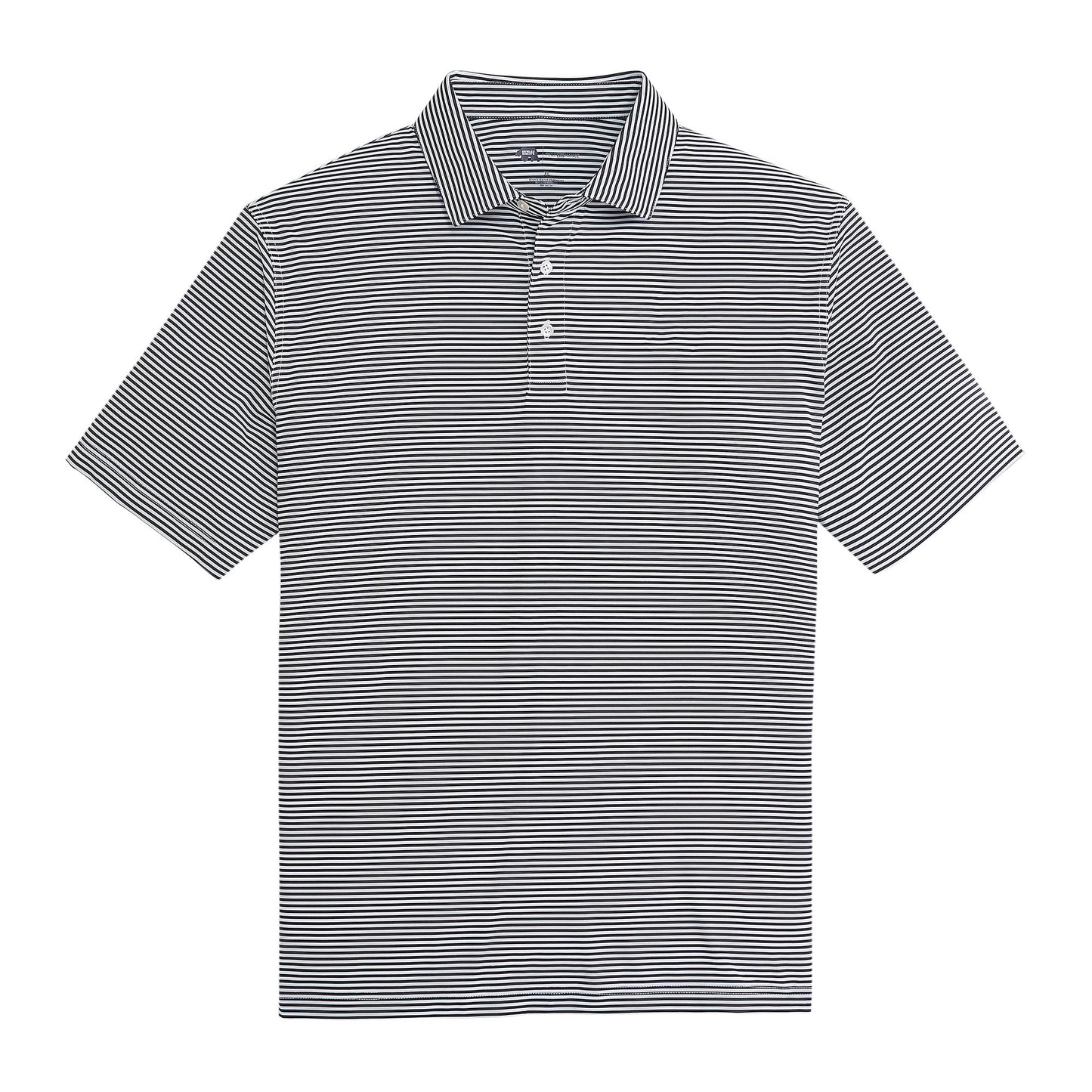 Onward Reserve Echo Stripe Performance Polo - Black
