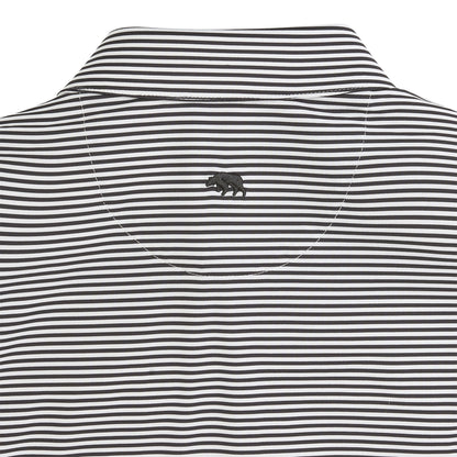 Onward Reserve Echo Stripe Performance Polo - Black