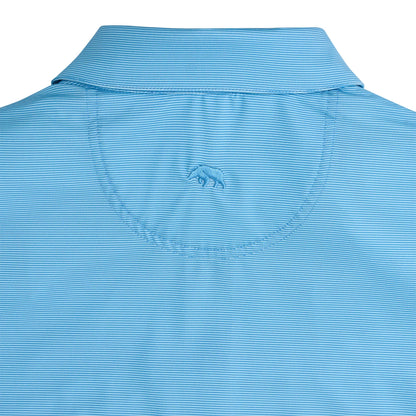 Onward Reserve Hairline Stripe Performance Polo - Riviera