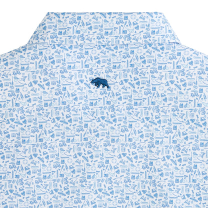 Onward Reserve Leisure Printed Performance Polo - Clearwater