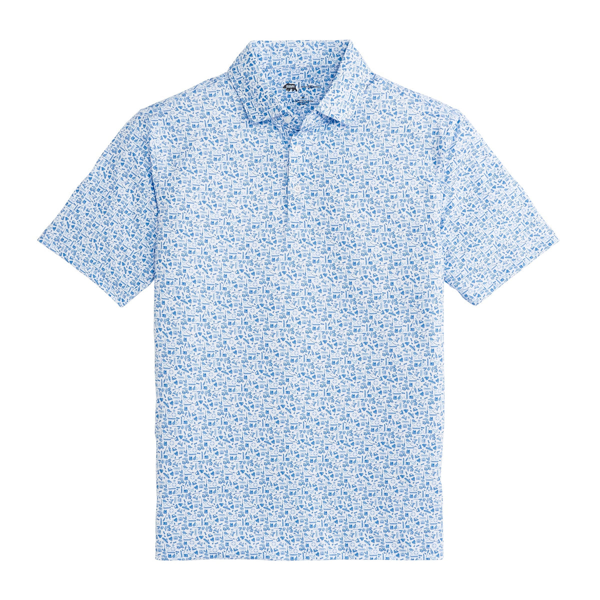 Onward Reserve Leisure Printed Performance Polo - Clearwater